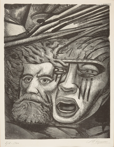 David Alfaro Siqueiros (1896-1974); Muerte al Invasor;