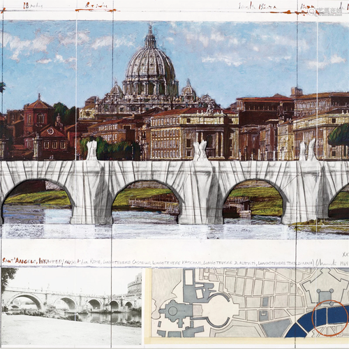 Christo & Jeanne-Claude (1935-2020; 1935-2009); Ponte Sa...