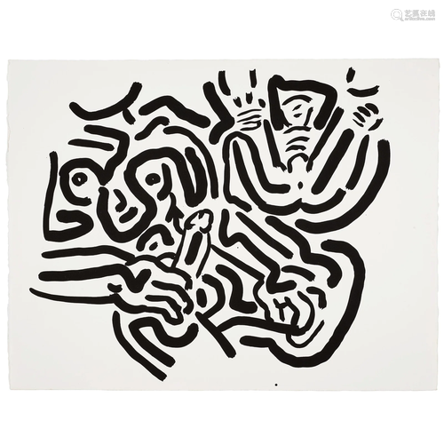 Keith Haring (1958-1990); Untitled, from Bad Boys;