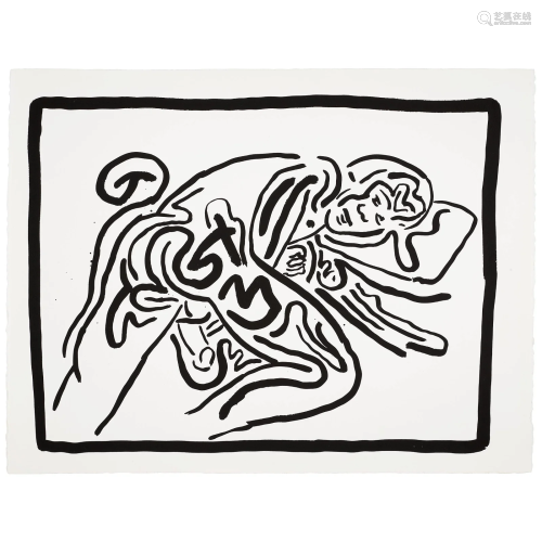 Keith Haring (1958-1990); Untitled, from Bad Boys;