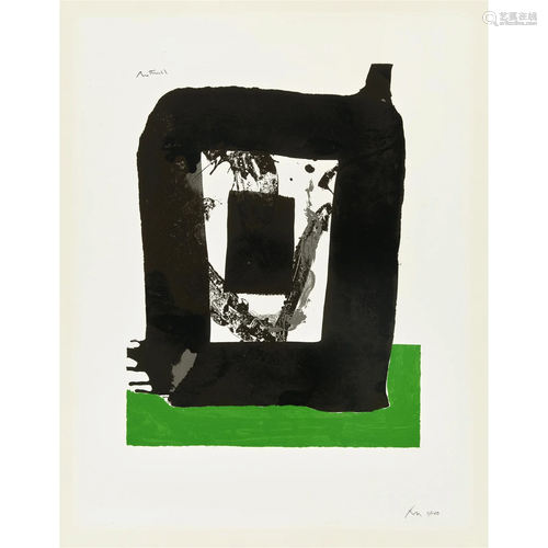 Robert Motherwell (1915-1991); Untitled, Plate 8, from The B...