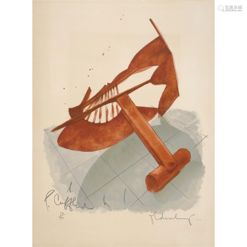 Claes Oldenburg (1929-2022); Picasso Cufflink, from Homage t...