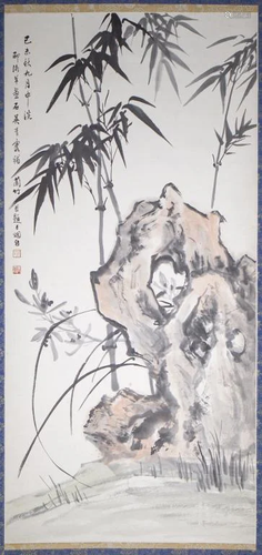 Orchid and Bamboo - Wu Qingxia (1910-2008)