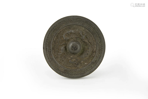 Bronze "Mythical Beast" Mirror, Song Dynasty or La...