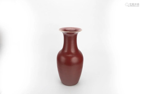 Red Glazed Baluster Vase, Republican Period