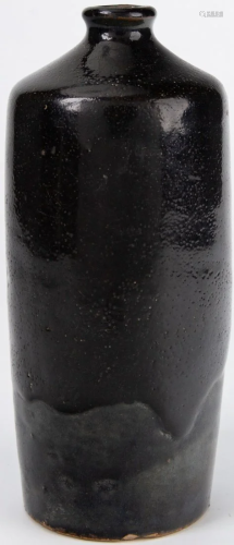 Henan Black Pottery Wine Bottle,15th-16th Century