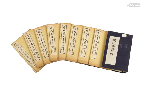 Antique Chinese Books Eight-Volume Set: Li DaI Hua Shi Hui Z...