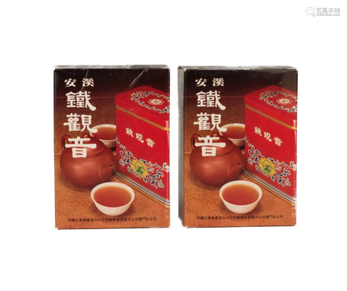 2 Boxes of An Qi Ti Kuan Yin Tea, 1970-1980s