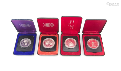 Set of 4 Canadian Silver Jubilee Coins, 1970s