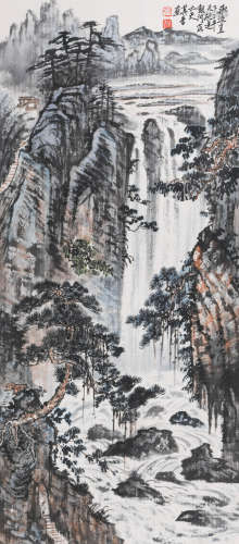 宗其香 (1917-1999) 飞瀑图