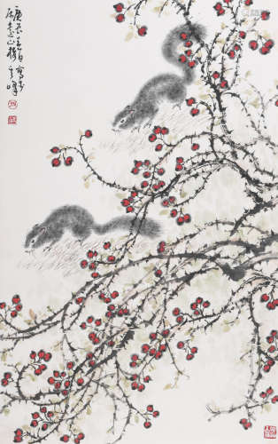 孙其峰 (b.1920) 松鼠