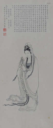 溥儒 (1896-1963) 观音