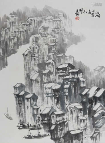 王镛 (b.1948) 江城小雪