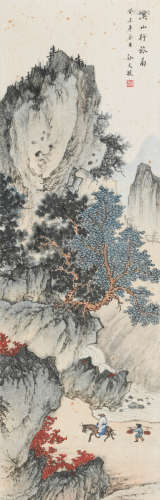 孙天牧 (1911-2010) 溪山行旅图