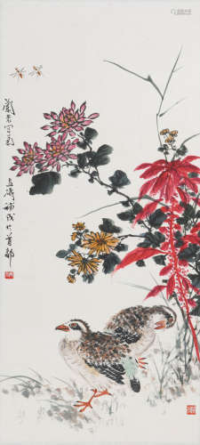 王雪涛(1903-1982)王兰若 （近) 花鸟