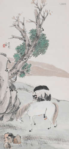 李芳园 (1884-1947) 双骏图