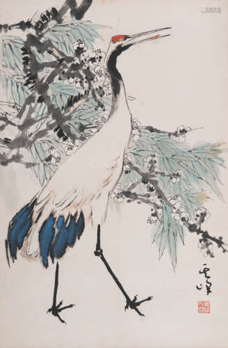 孙其峰 (1920-) 仙鹤