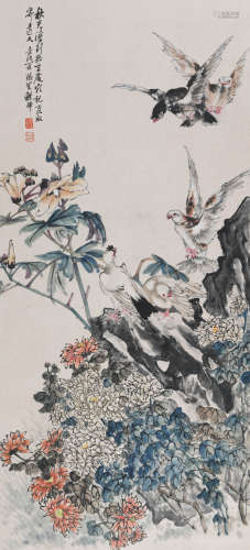 程璋 (1869-1938) 花鸟