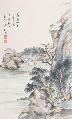 吴镜汀 (1904-1972)山水