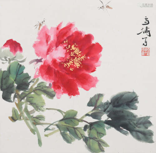王雪涛 (1903-1982)牡丹蜜蜂