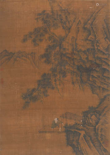 马远（款） (1140-1225) 溪山垂钓图