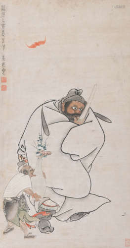 吴彬（款） (1550-1643) 钟馗图