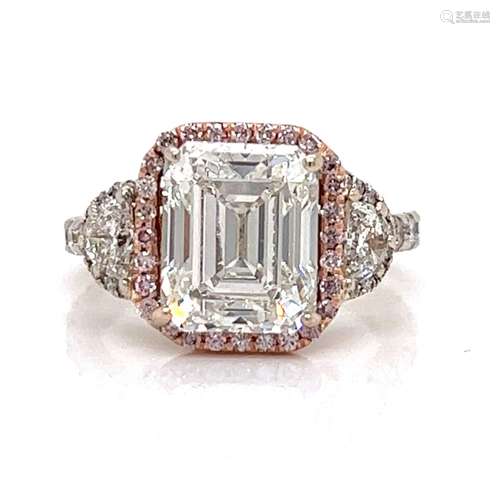 4.00 Ct GIA Certified Emerald Cut