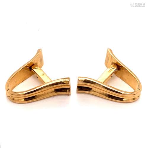 18k French Cufflinks