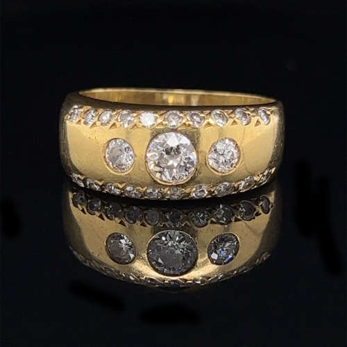 18k Diamond Gypsy Ring 
