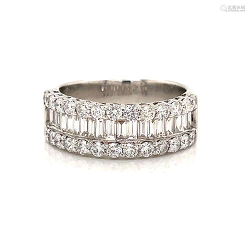 14k Half Eternity Diamond Ring 