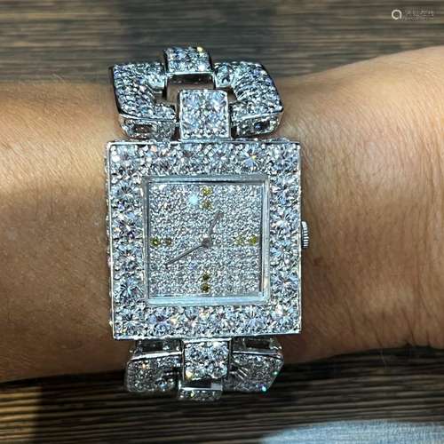 18K White Gold Diamond Watch