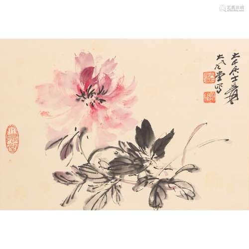 ZHANG DAQIAN (ATTRIBUTED TO, 1898-1983), FLOWER