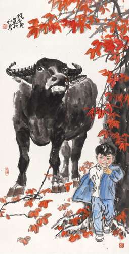 张广(b.1941)  牧童与牛