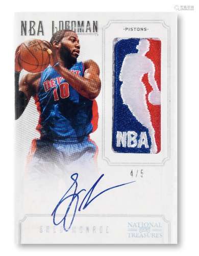 2013年PANINI门罗球衣签名卡(BGS 9/10)