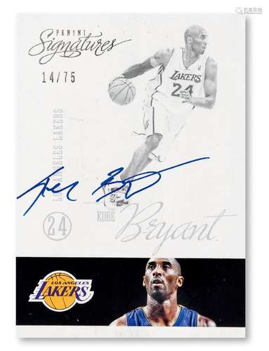 2013年PANINI科比签名卡（GBTC 9/10）