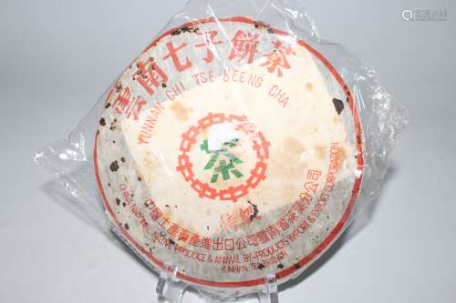 2000年绿印7542勐海茶厂生茶1饼