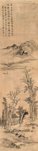 程庭鹭 丁巳（1857）年作 疏林远帆