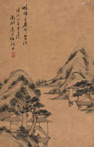 杨伯润 戊戌（1898）年作 临江幽居