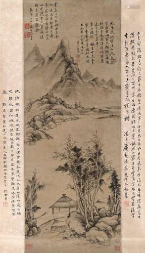 董邦达 乙亥（1755）年作 疏林远岫