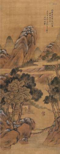 王翚（款） 甲寅（1674）年作 抱琴游山