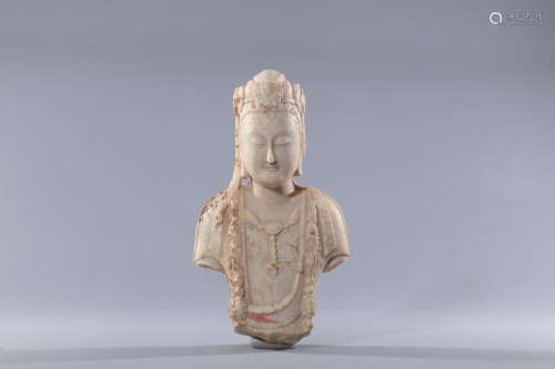 Northern Qi marble Guanyin statue