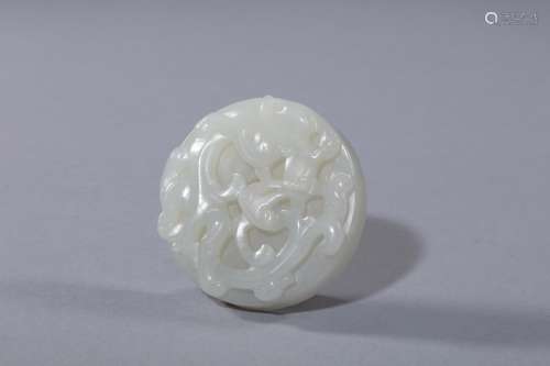 Qing Hetian carved jade