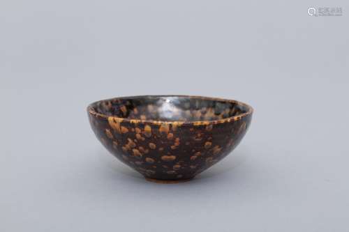 Song Jizhou turtle-shell porcelain teabowl