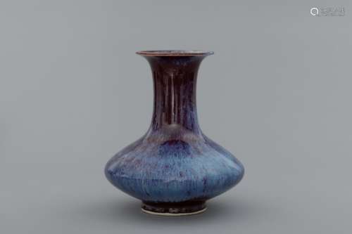 Qing Lujun glazed porcelain vase