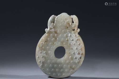 Han Hetian jade BI-disk