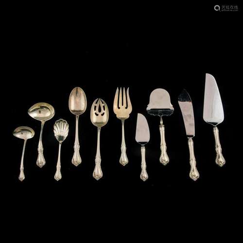 (92 pc) Reed & Barton sterling flatware service: (10) di...