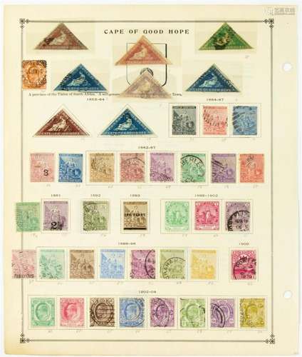 Cape of Good Hope Stamp Group 1853-1904: oldtime mint collec...