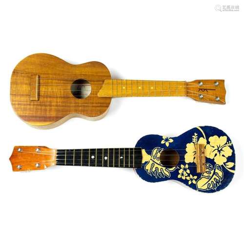 (lot of 2) Ukelele, including a labeled "Kamaka", ...