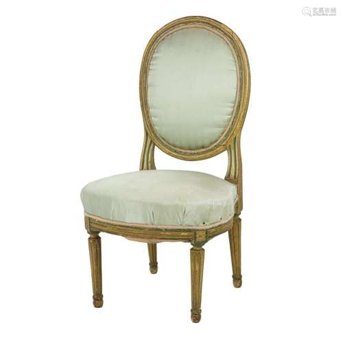 A Louis XVI style boudoir chair