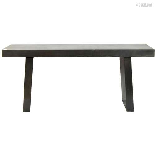 A Jack A. Chandler Steel Console Table.